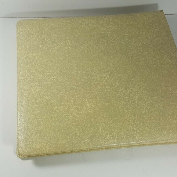 Vintage Our Family Photo Album Cowhide Gold Trim - Picture 2 of 8